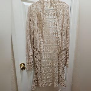 Pre-owned and loved Free People Crocheted duster